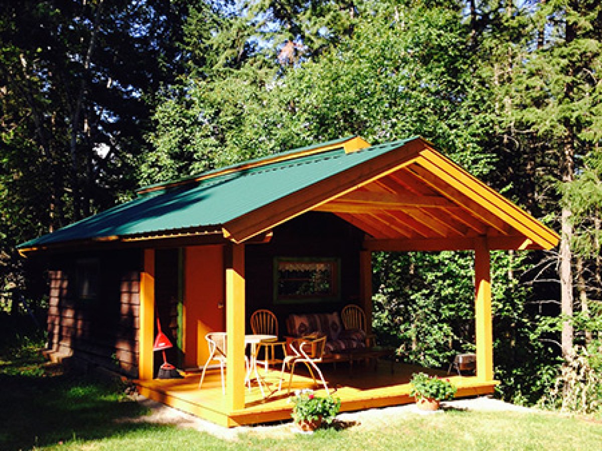 a house with trees in the background