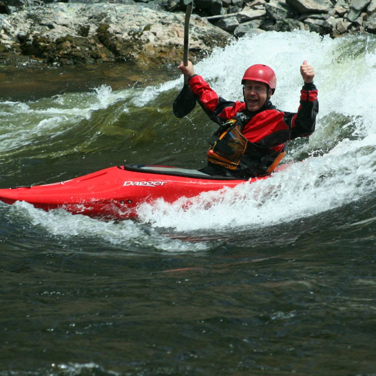 a person riding skis on a body of water