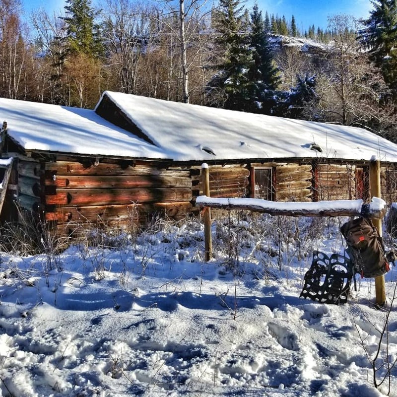 a house covered in snow